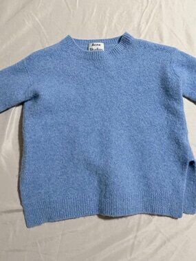 Acne Studios Deniz Sweater Light Blue Melange